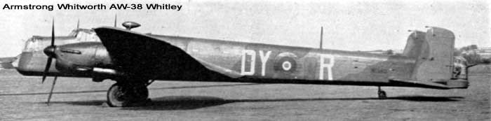 Cyber A�ro Breton - ARMSTRONG WHITWORTH A.W.38 WHITLEY MK I